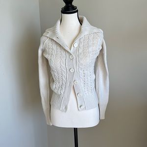 Cream knit cardigan